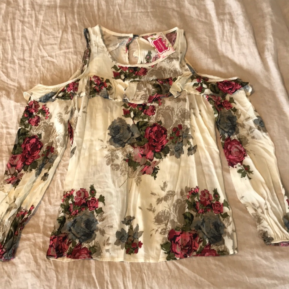Floral off shoulder top